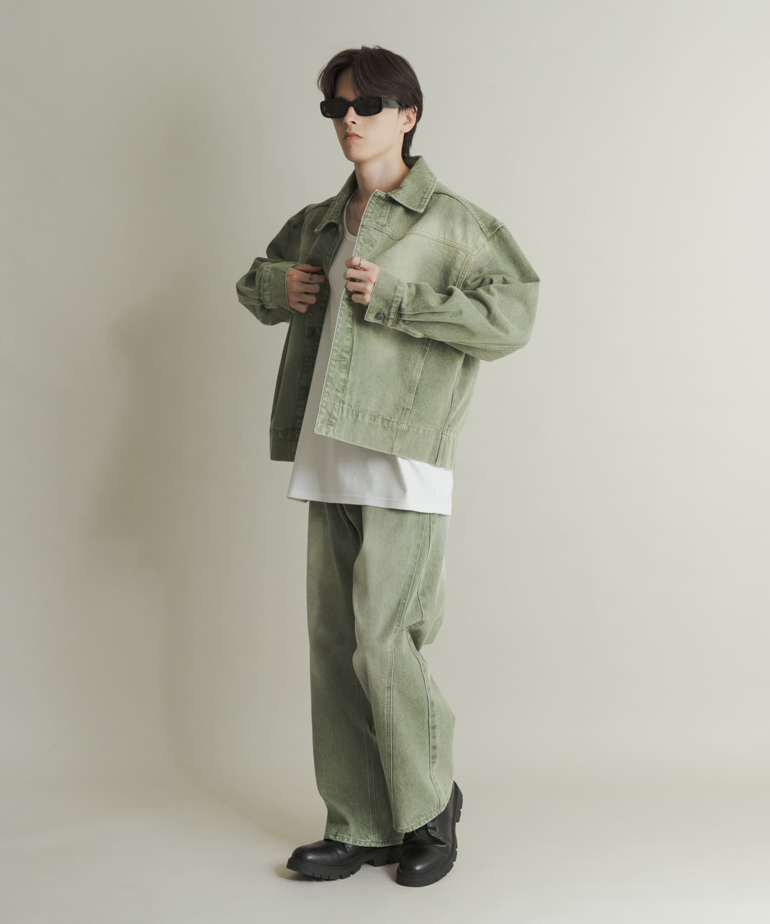 SENSE OF PLACE by URBAN RESEARCH「ツイストデニムワイドパンツ」|デニム|