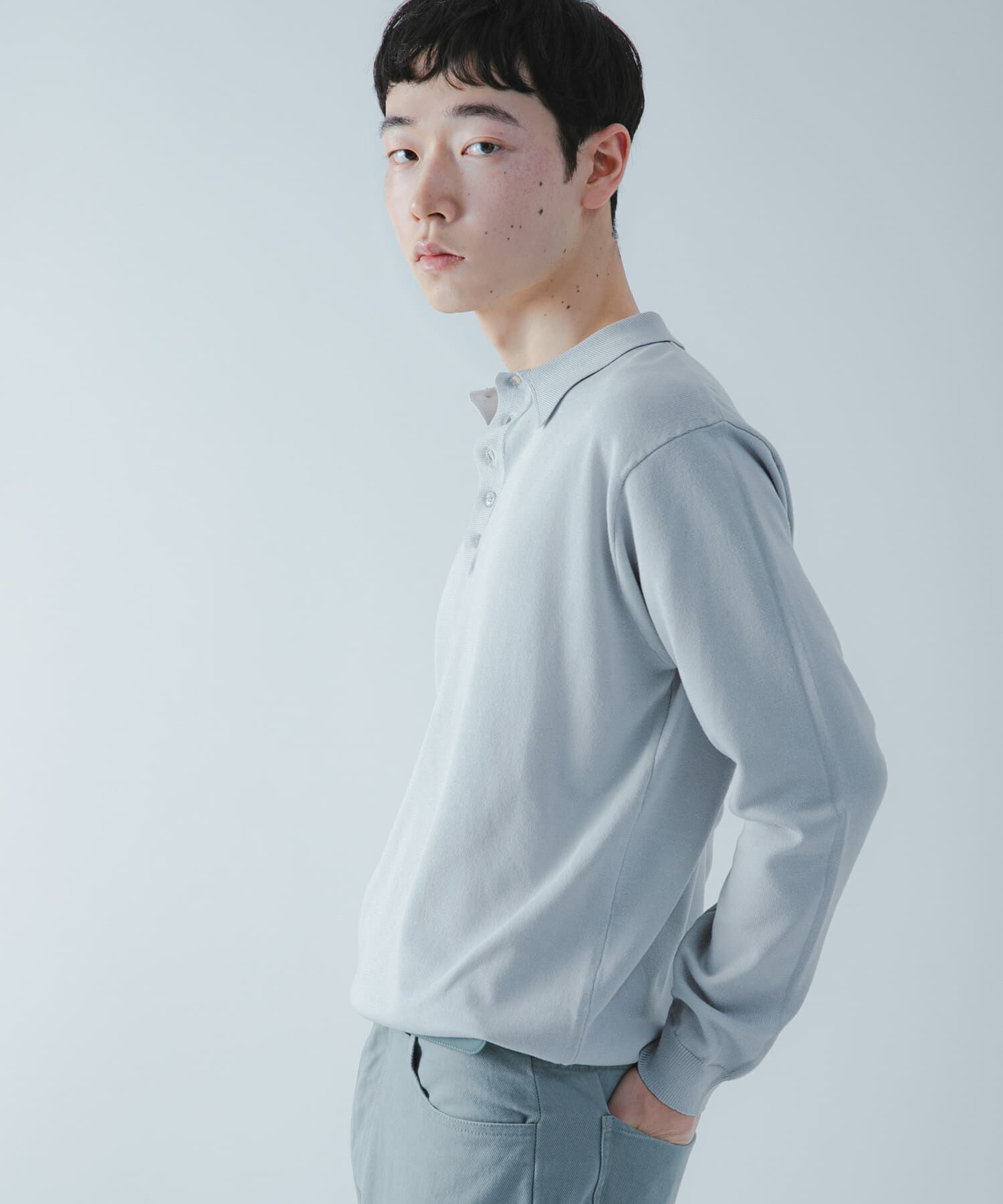 SENSE OF PLACE by URBAN RESEARCH「『洗濯可/防花粉』SKINProofニットポロシャツ」|ニット・セーター|