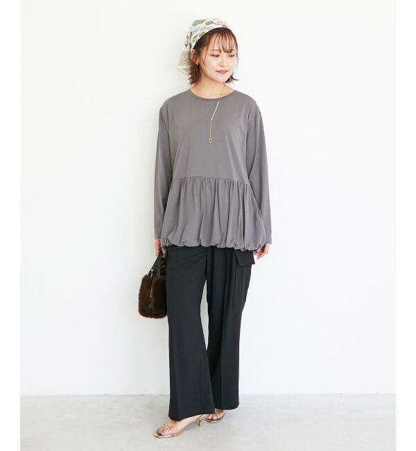  「《WEB・一部店舗限定》AL裾バルーンカットソー」|Tシャツ・カットソー|