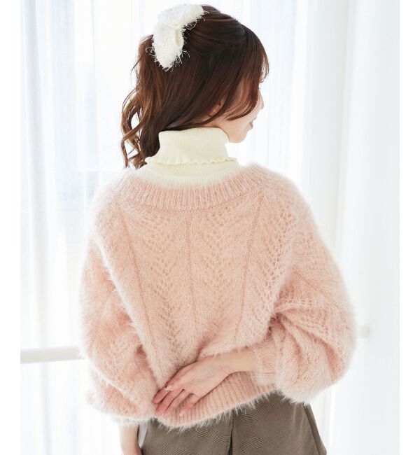  「きらふわレーシーパターンカーデ」|カーディガン|