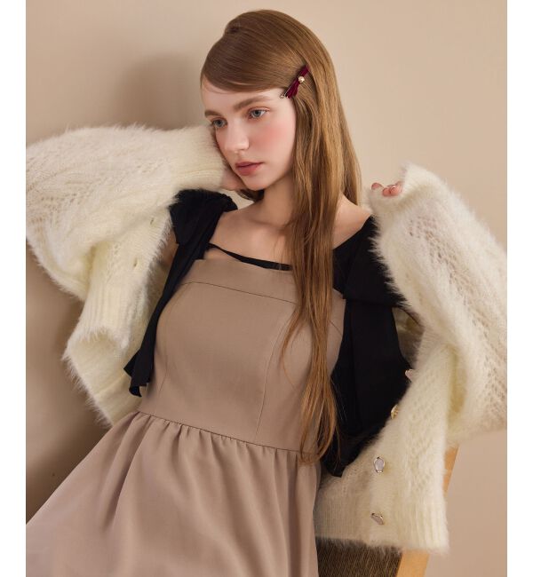  「きらふわレーシーパターンカーデ」|カーディガン|