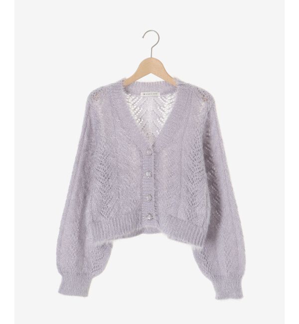  「きらふわレーシーパターンカーデ」|カーディガン|