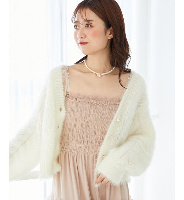  「きらふわレーシーパターンカーデ」|カーディガン|