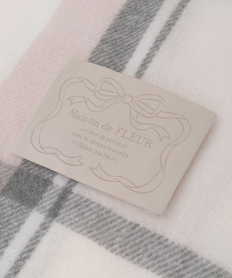 Maison de FLEUR「チェックストール」|ストール|