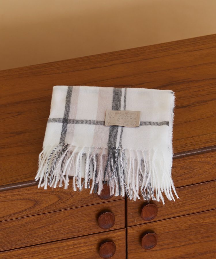 Maison de FLEUR「チェックストール」|ストール|