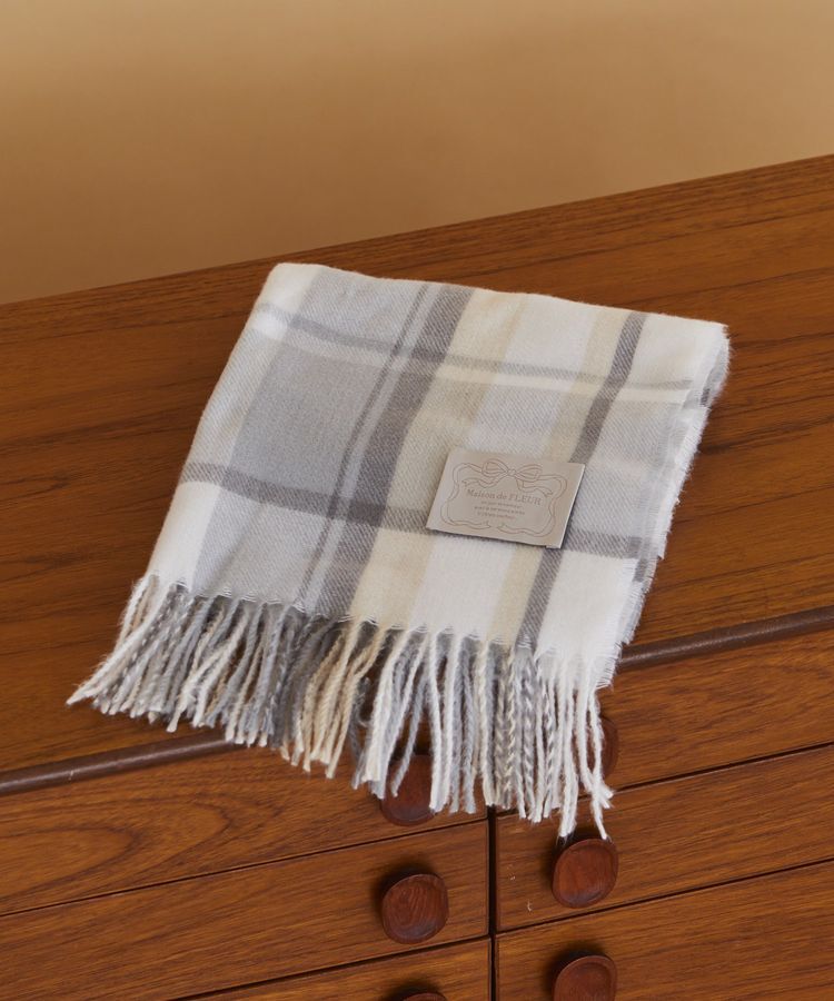 Maison de FLEUR「チェックストール」|ストール|