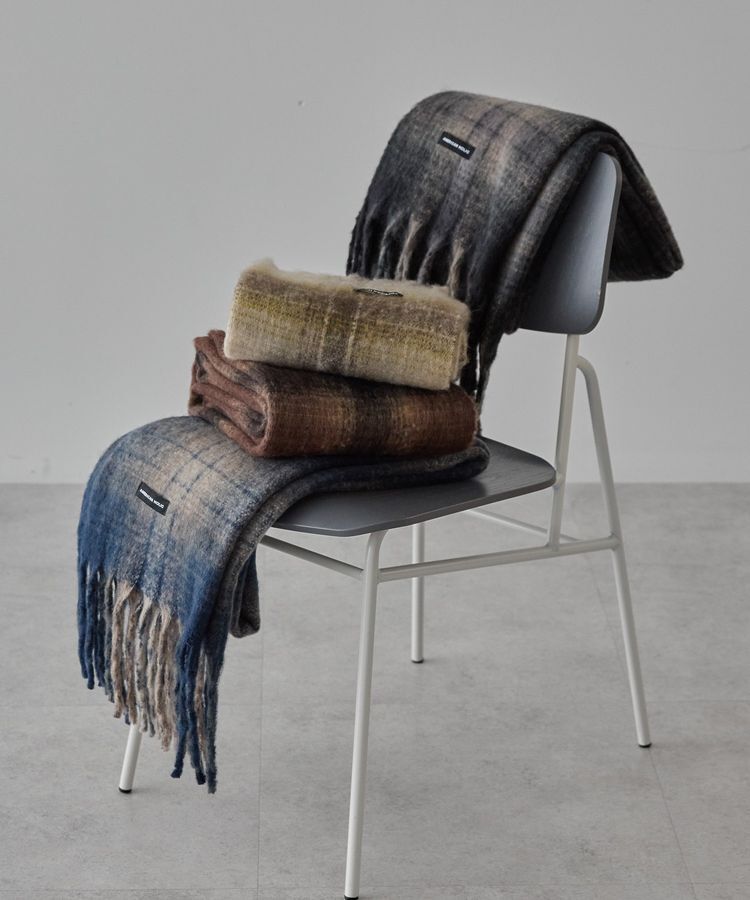 AMERICAN HOLIC「チェックシャギーマフラー」|マフラー|