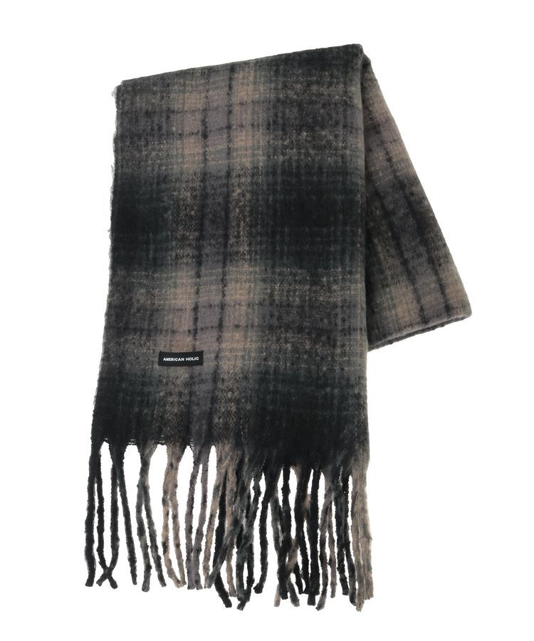 AMERICAN HOLIC「チェックシャギーマフラー」|マフラー|
