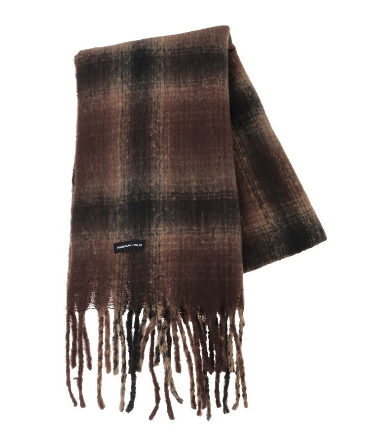 AMERICAN HOLIC「チェックシャギーマフラー」|マフラー|