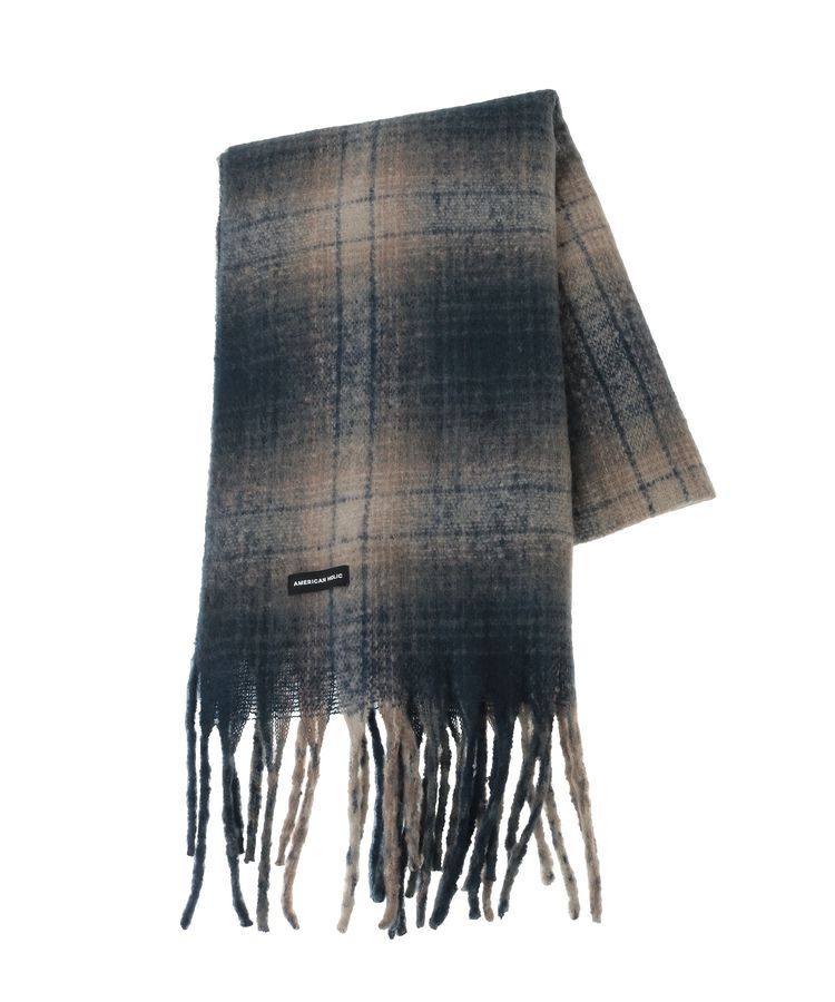 AMERICAN HOLIC「チェックシャギーマフラー」|マフラー|