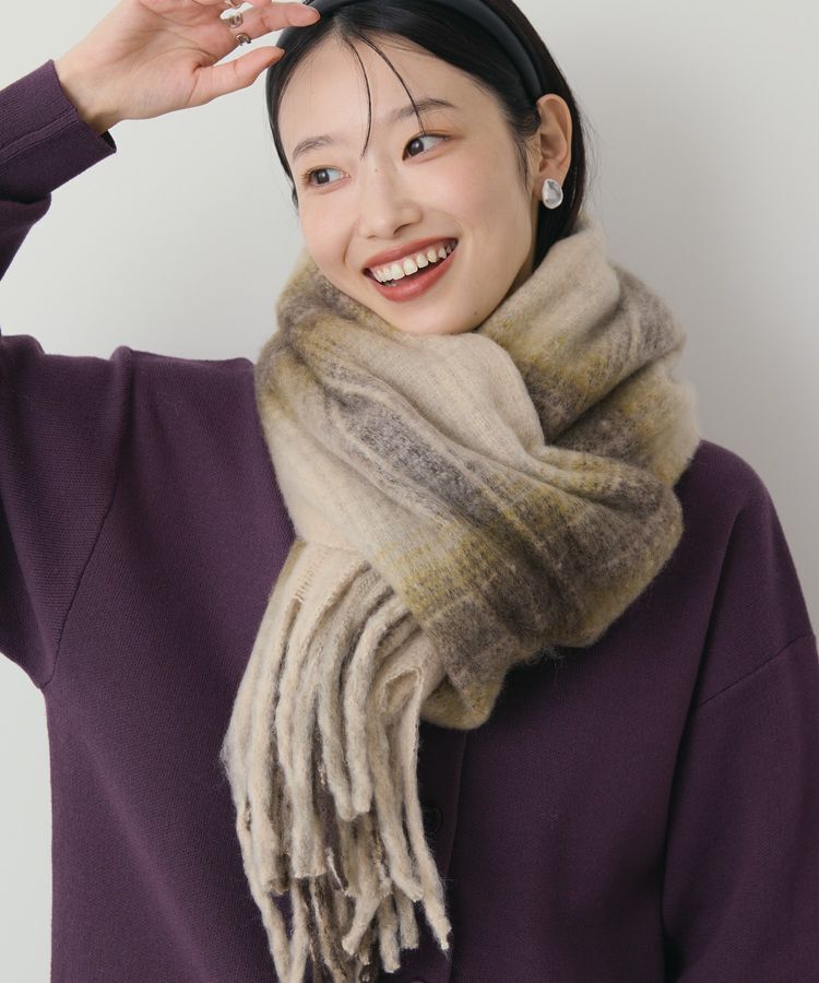 AMERICAN HOLIC「チェックシャギーマフラー」|マフラー|