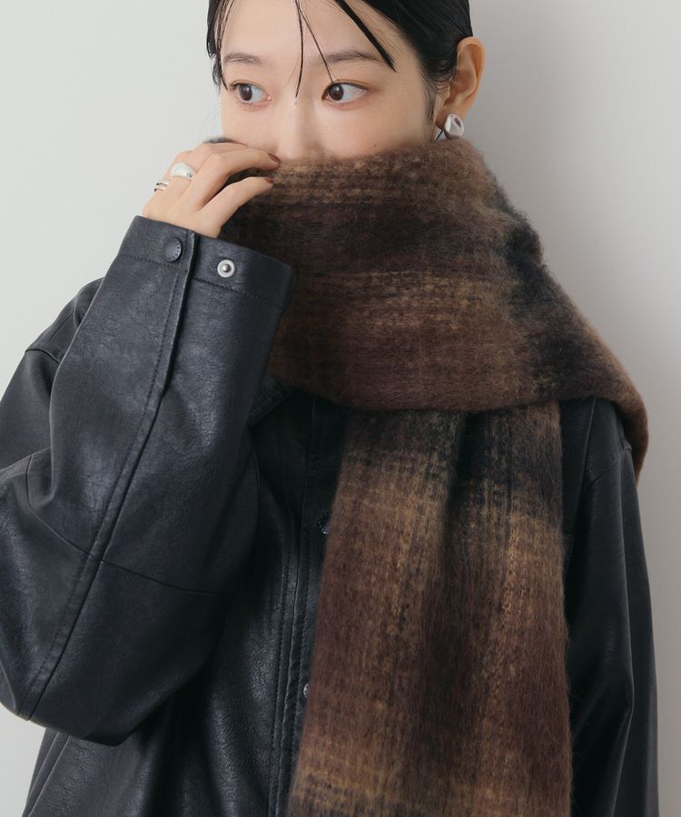 AMERICAN HOLIC「チェックシャギーマフラー」|マフラー|