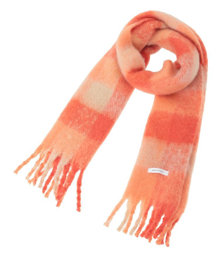 AMERICAN HOLIC「起毛カラーチェックシャギーマフラー」|マフラー|