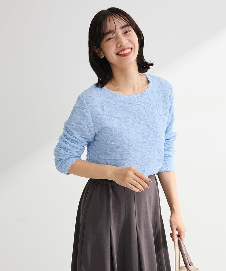 Green Parks「表面感ポコポコプルオーバー」|Tシャツ・カットソー|Sax