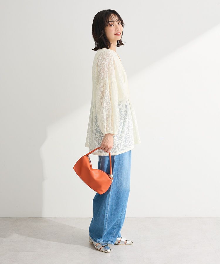 Green Parks「メッシュレースタック入りプルオーバー」|Tシャツ・カットソー|