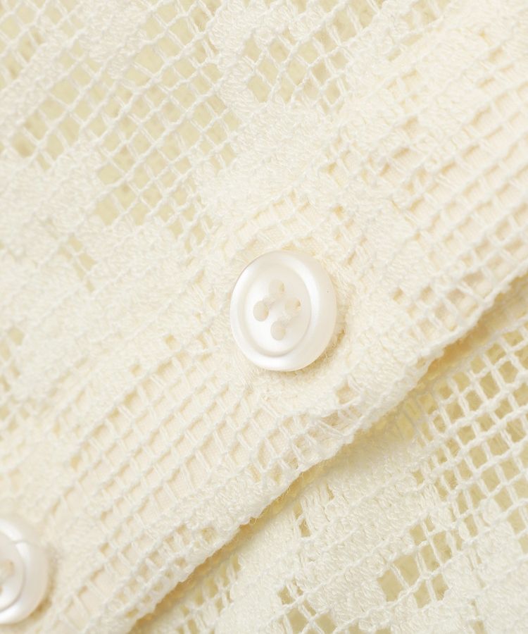 Green Parks「メッシュレースタック入りプルオーバー」|Tシャツ・カットソー|