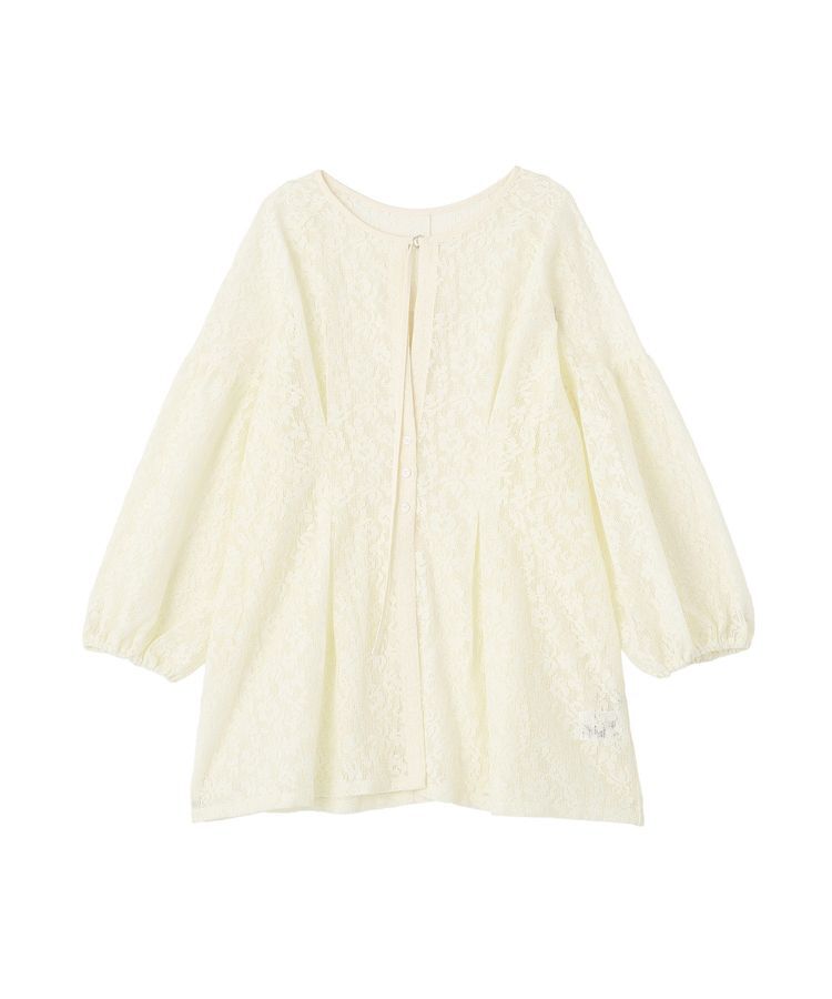 Green Parks「メッシュレースタック入りプルオーバー」|Tシャツ・カットソー|