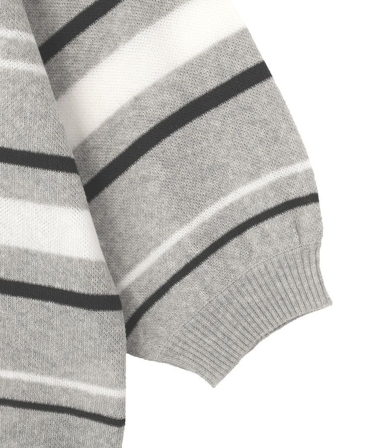 Green Parks「衿付き7分袖ニットプルオーバー」|ニット・セーター|