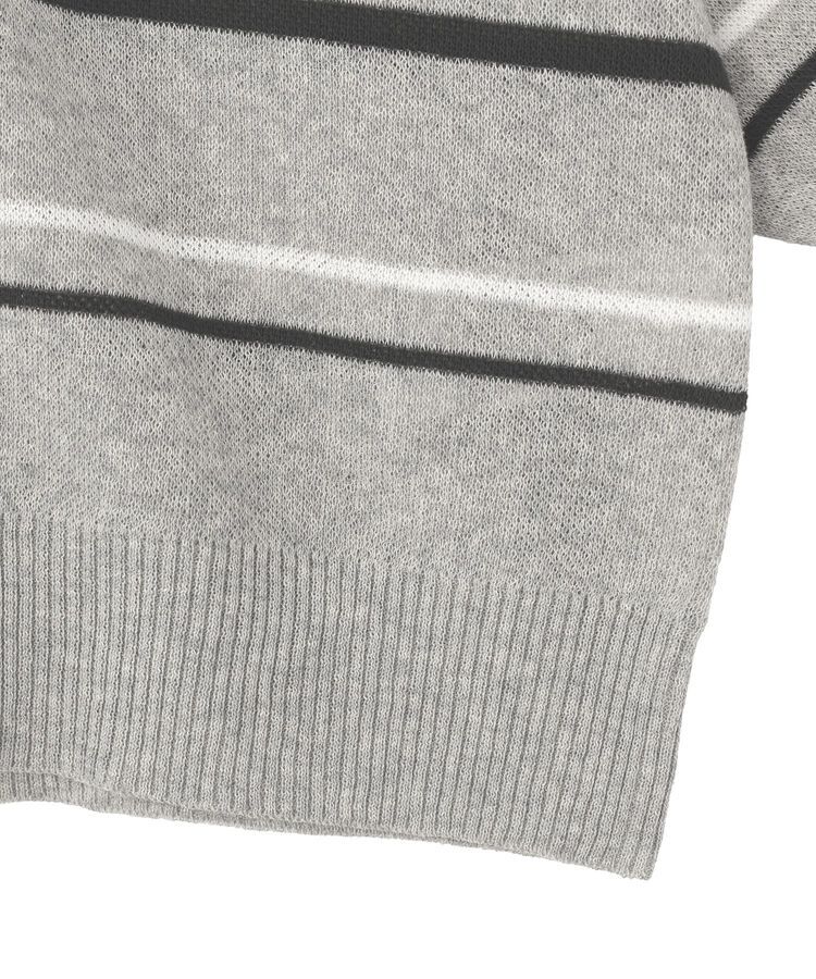 Green Parks「衿付き7分袖ニットプルオーバー」|ニット・セーター|