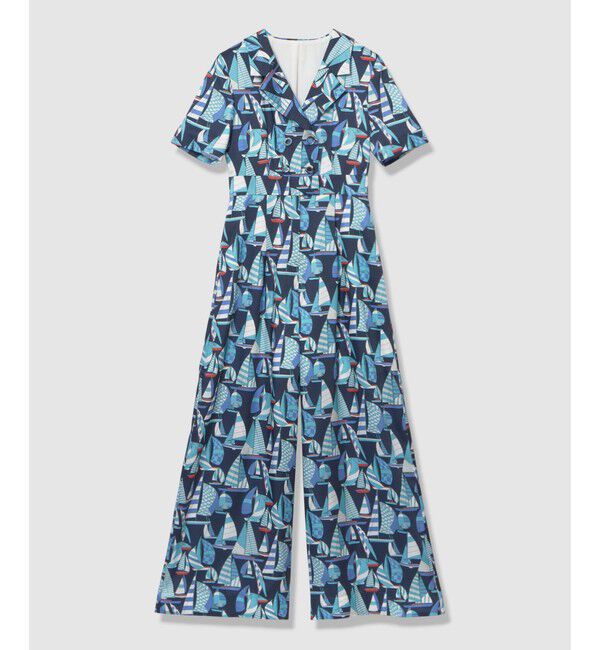 LOULOU WILLOUGHBY「【LOULOU WILLOUGHBY】RATTI マリーナプリントオールインワン」|オールインワン|