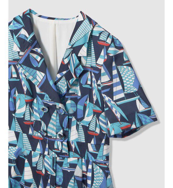 LOULOU WILLOUGHBY「【LOULOU WILLOUGHBY】RATTI マリーナプリントオールインワン」|オールインワン|