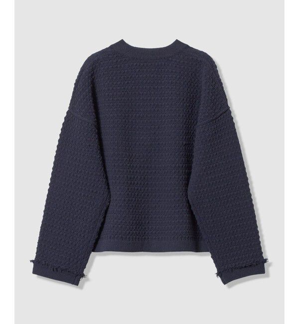 allureville「ニットツイードジャケット」|カーディガン|