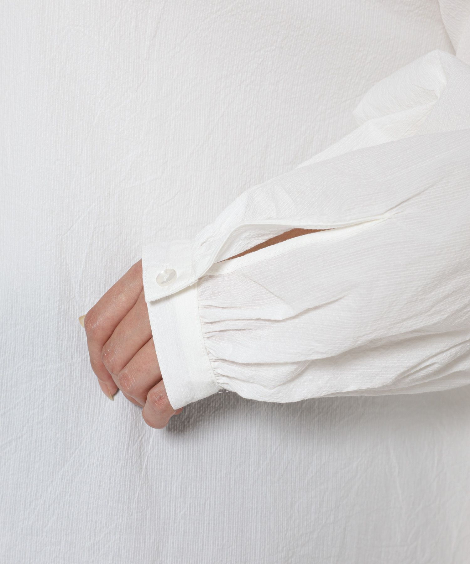 BABYLONE「コードレーンギャザーブラウス」|シャツ・ブラウス|