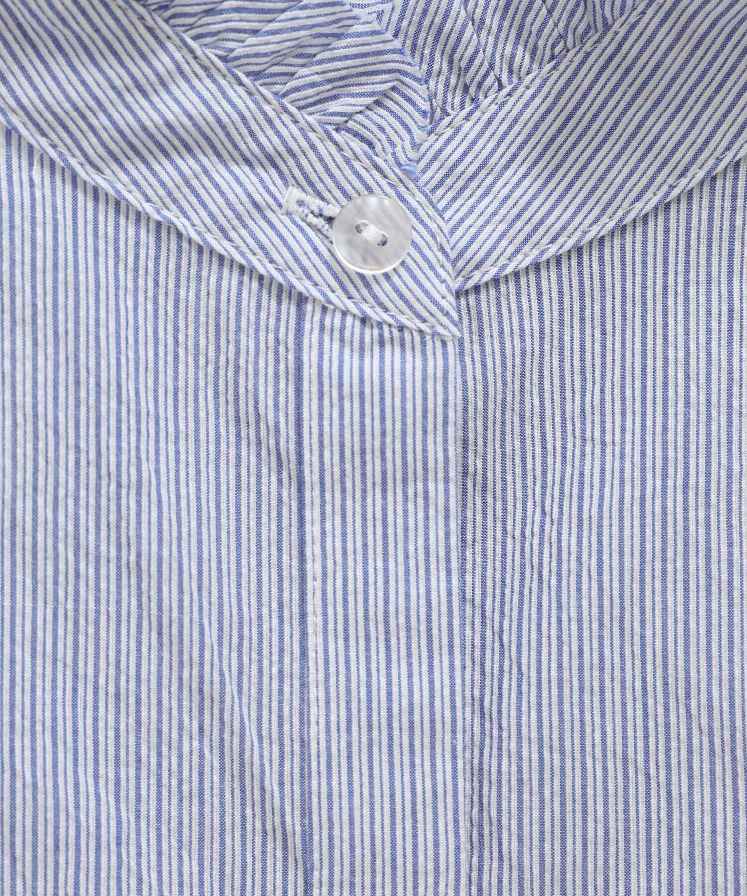 BABYLONE「コードレーンギャザーブラウス」|シャツ・ブラウス|