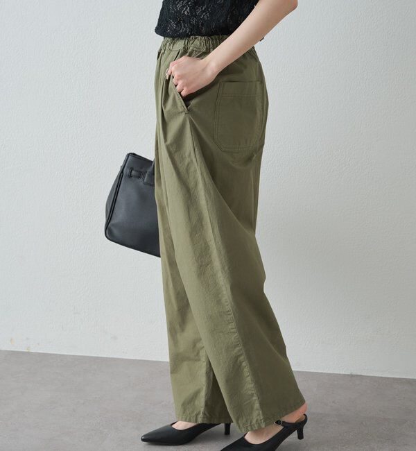  「【リニューアル/M・Lサイズあり】高密度コットン製品染めコクーンパンツ」|その他|