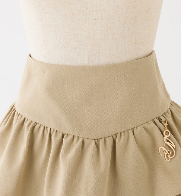  「チャームベルト付きティアードミニスカパン」|スカート|