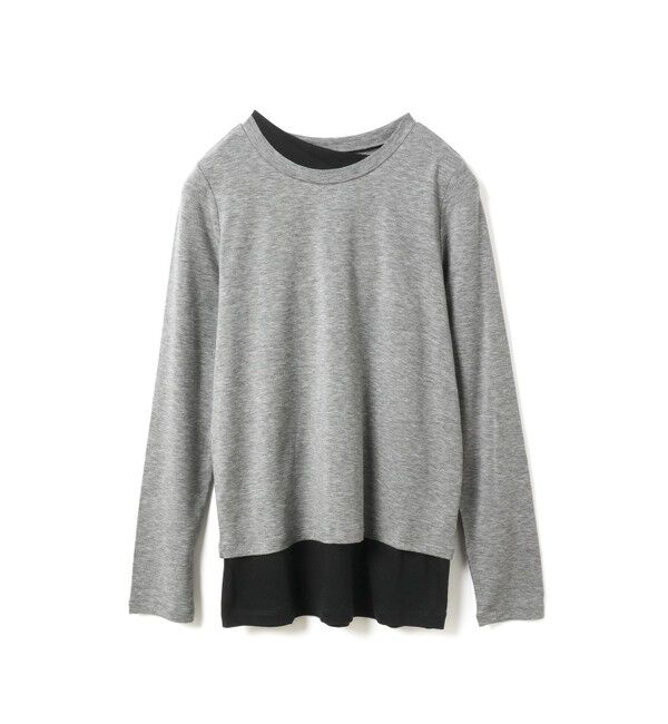 mizuiro ind「mizuiro ind レイヤードTシャツ」|Tシャツ・カットソー|