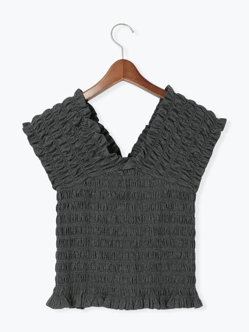 Te chichi「2WAYシャーリングカットソートップス」|Tシャツ・カットソー|