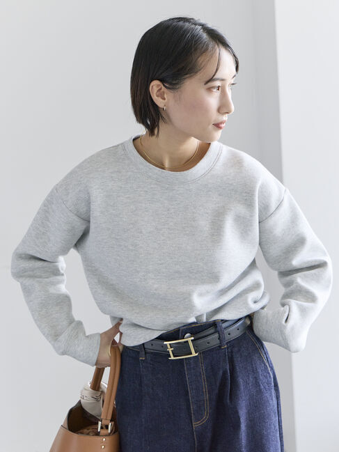 Te chichi「ダンボールジョーゼットスウェット」|Tシャツ・カットソー|グレー