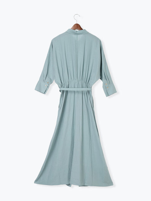 Te chichi「レーヨンリネン共ベルトシャツワンピース」|ワンピース|