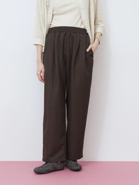 Samansa Mos2 blue「タックイージーパンツ」|その他|