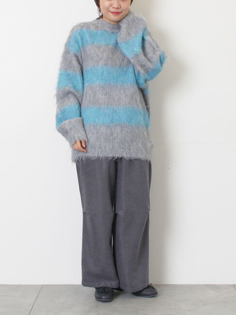 SM2「シャギーワイドボーダーニット」|ニット・セーター|