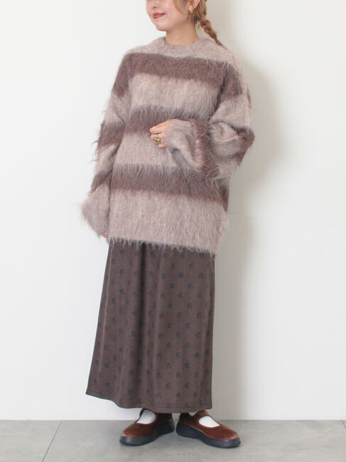 SM2「シャギーワイドボーダーニット」|ニット・セーター|