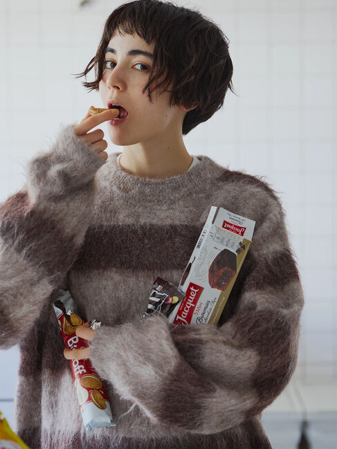 SM2「シャギーワイドボーダーニット」|ニット・セーター|