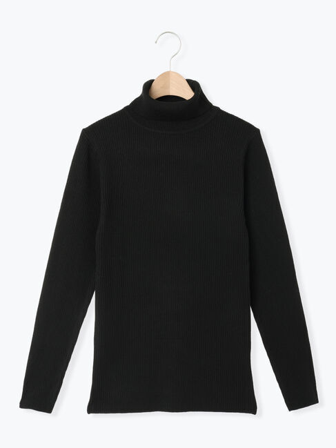 Samansa Mos2「【マシンウォッシャブル】もちもちリブタートルネックニット」|ニット・セーター|