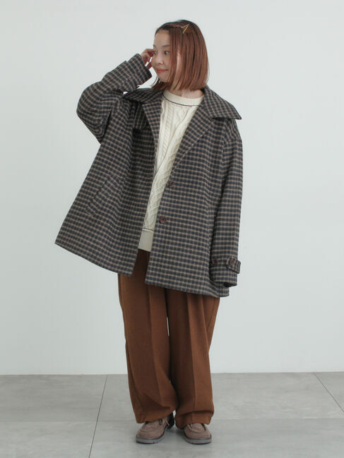 Samansa Mos2「【帯電防止裏地】ツータックストレートパンツ《M/Lサイズ》」|その他|