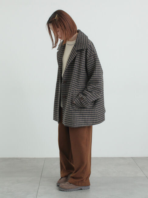 Samansa Mos2「【帯電防止裏地】ツータックストレートパンツ《M/Lサイズ》」|その他|