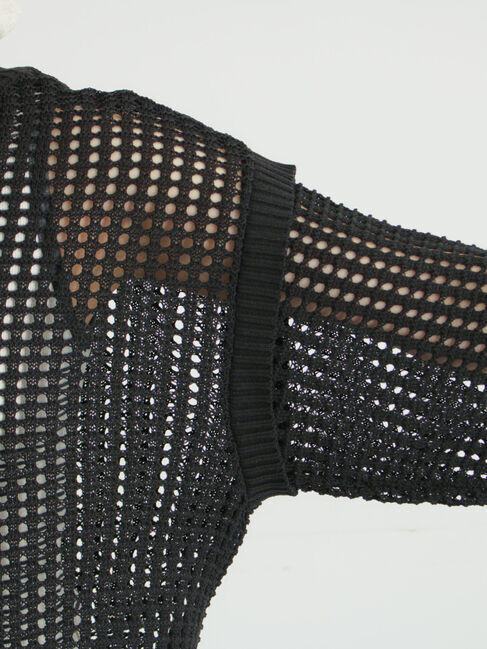 Samansa Mos2「前後2WAY裾ドロストニット」|カーディガン|