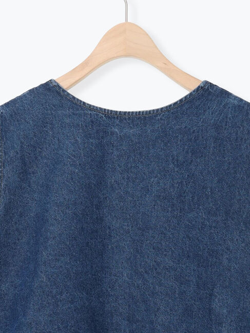 Samansa Mos2「Vネックオーバーベスト」|ダウンベスト・ベスト|