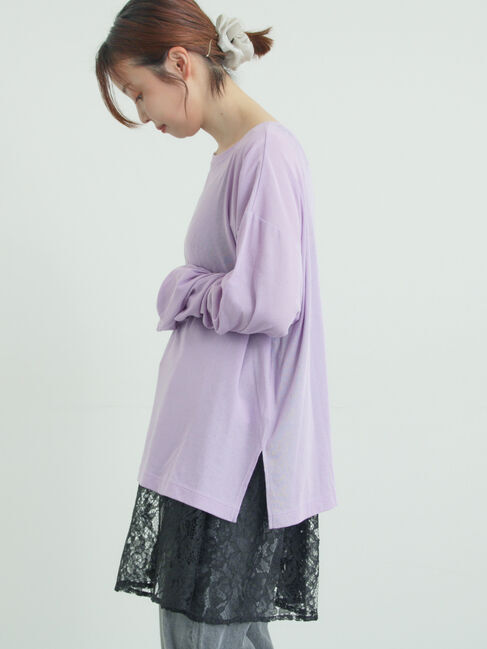 Samansa Mos2「ガーゼ天竺ゆるカットソー」|Tシャツ・カットソー|