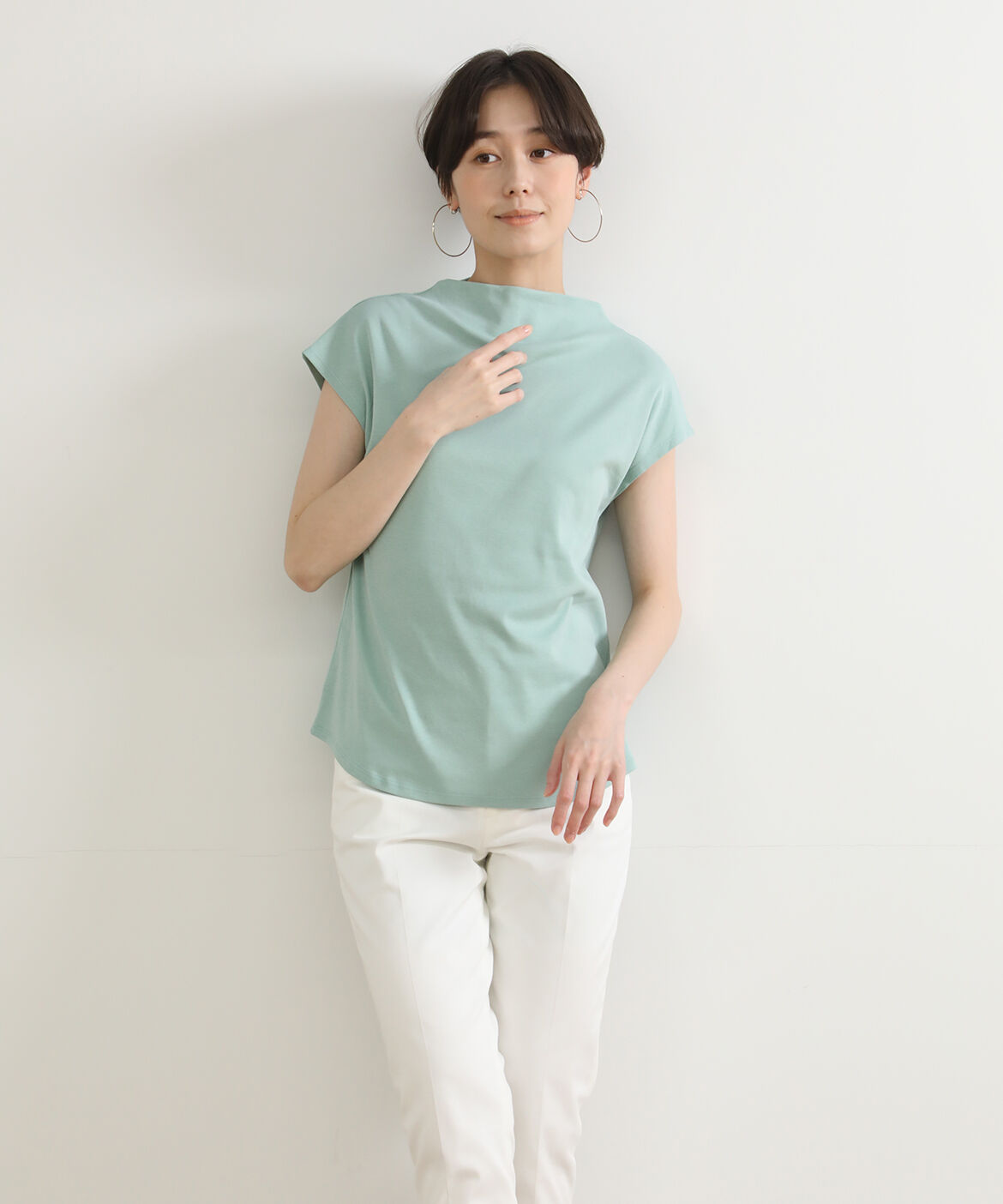 DAY by DAY it&rsquo;s international「ボトルネックカットソー《スビン綿MIXフライス》」|Tシャツ・カットソー|ペパーミント9