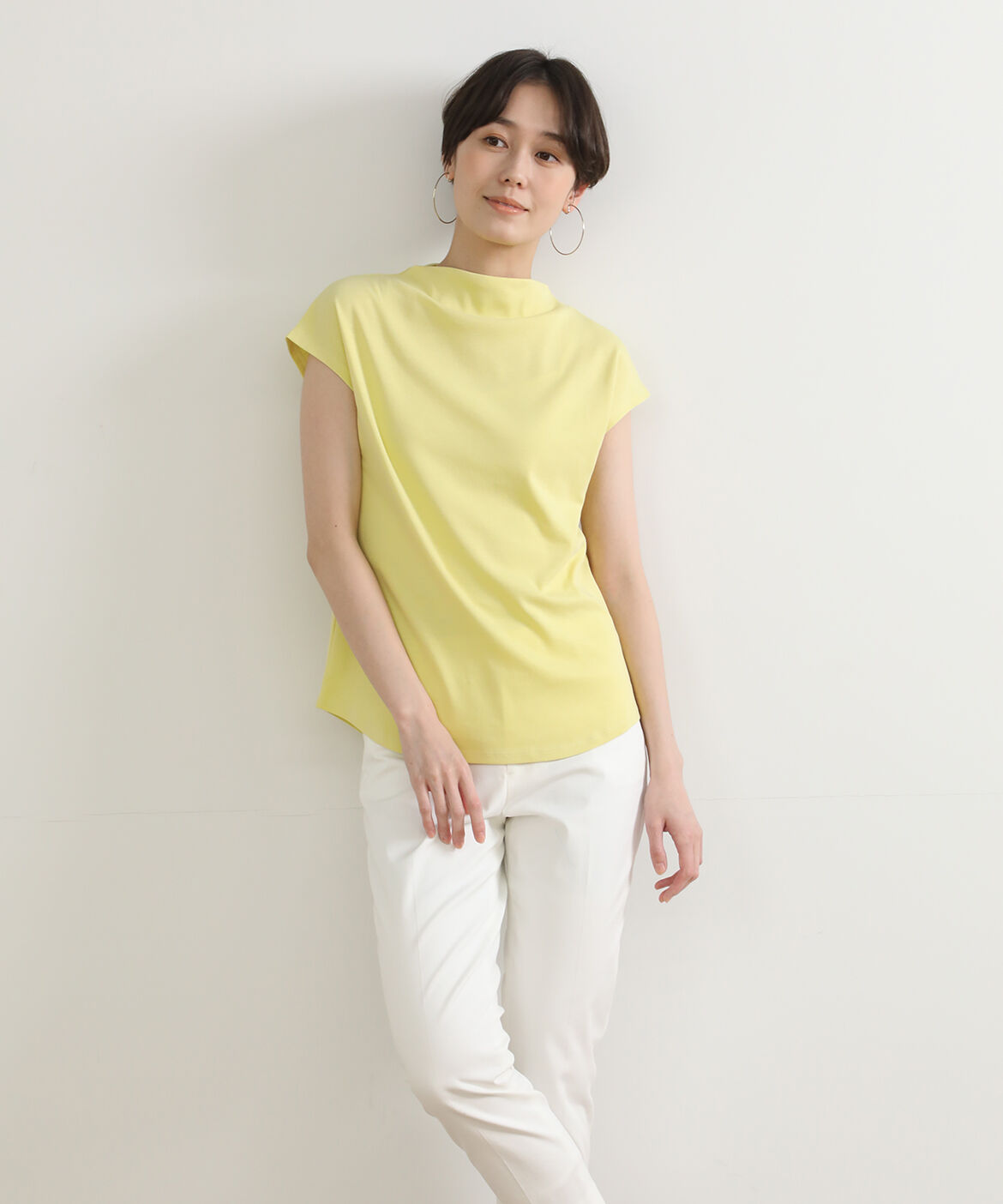 DAY by DAY it&rsquo;s international「ボトルネックカットソー《スビン綿MIXフライス》」|Tシャツ・カットソー|イエロー