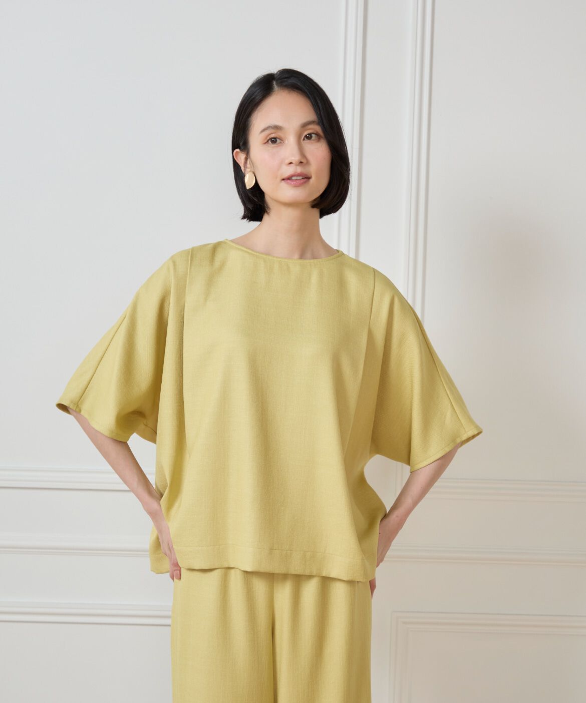 7-IDconcept.「《大きいサイズ》ドルマンタックブラウス」|シャツ・ブラウス|