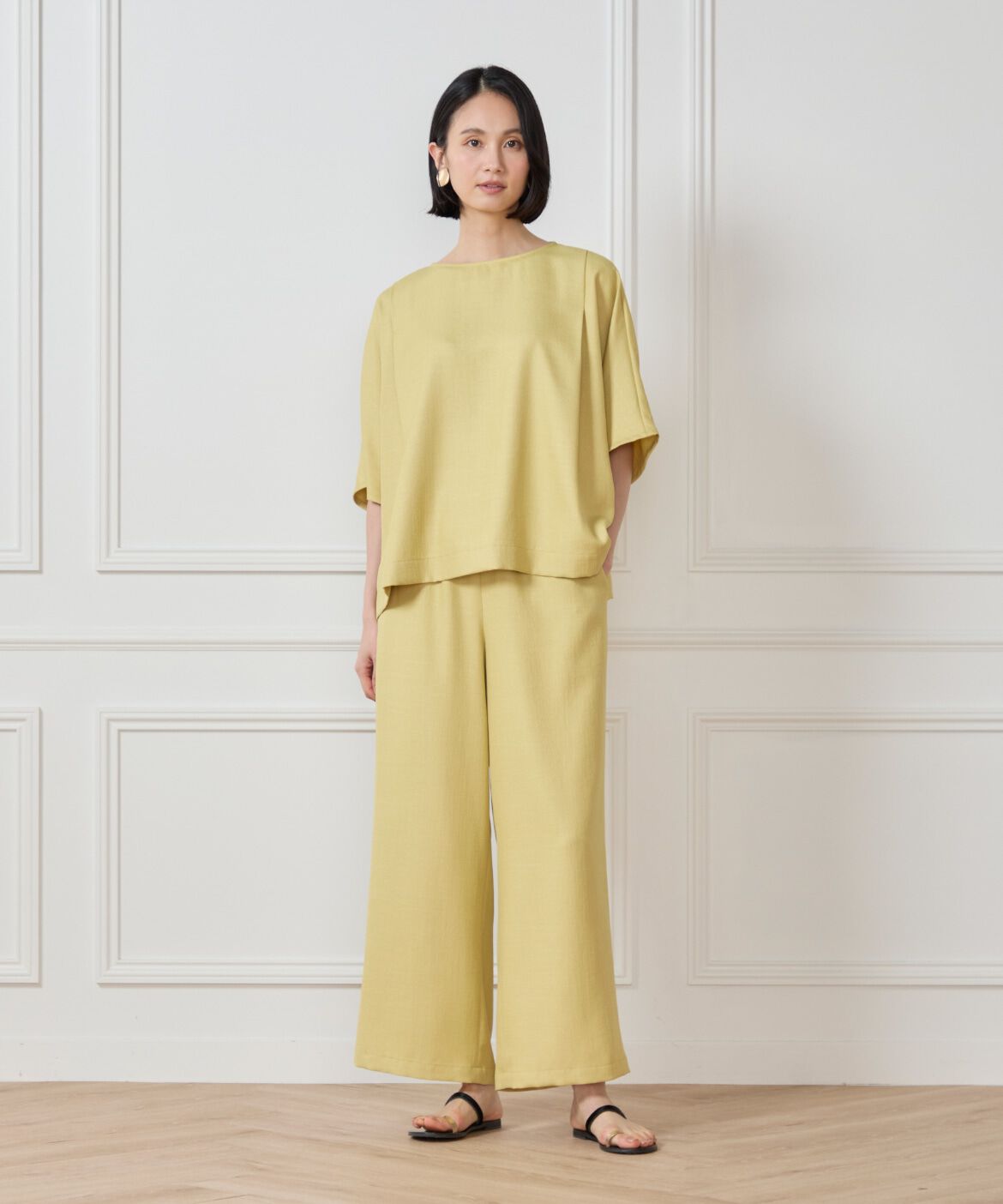 7-IDconcept.「《大きいサイズ》ドルマンタックブラウス」|シャツ・ブラウス|