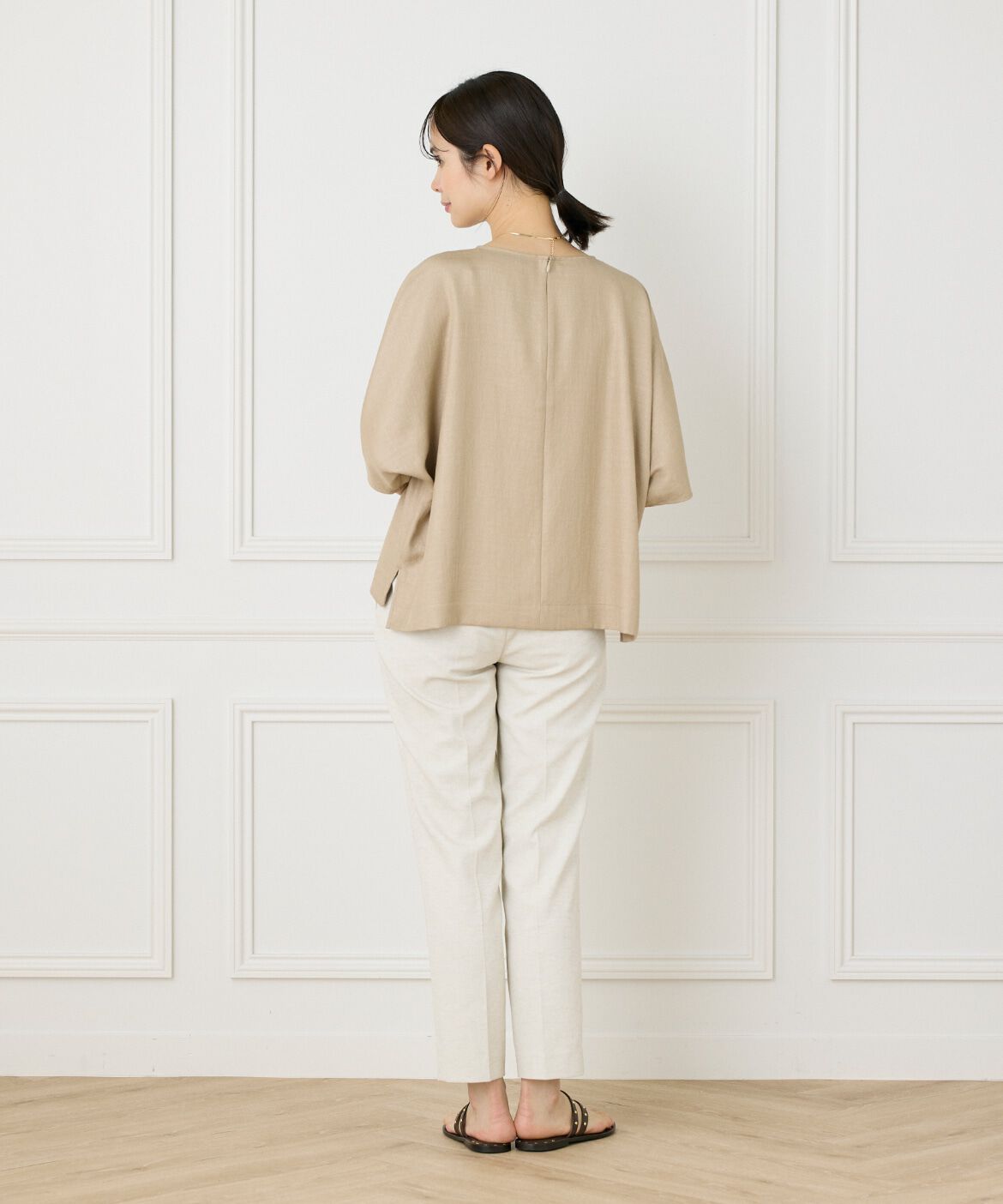 7-IDconcept.「《大きいサイズ》ドルマンタックブラウス」|シャツ・ブラウス|