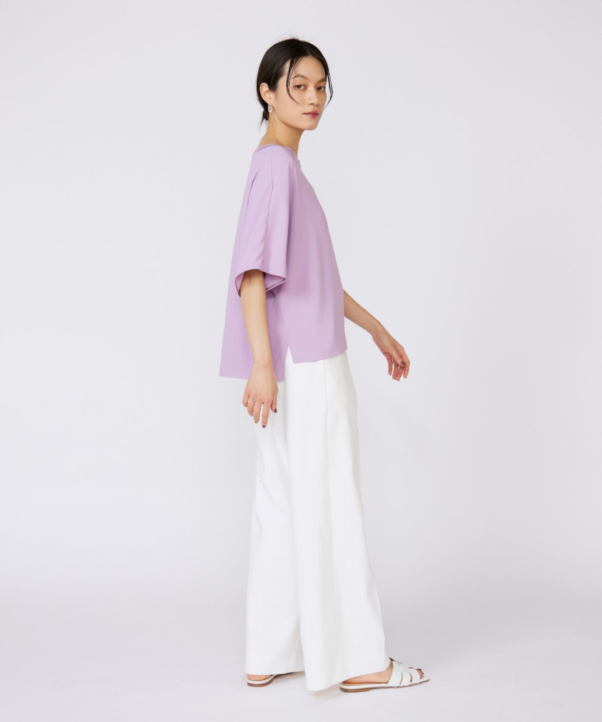 INED「吸汗速乾ジョーゼットプルオーバー」|Tシャツ・カットソー|